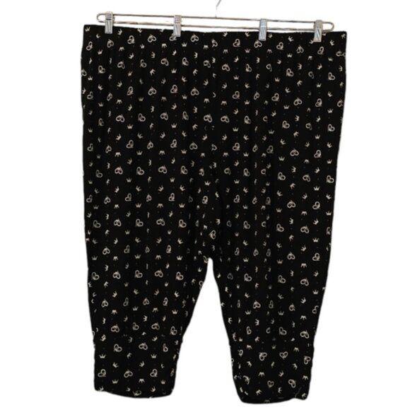 Black Penningtons ti Voglio Women's Graphic Pajama Pants - Picture 1 of 7